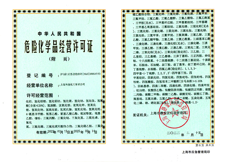 危險化學品經營許可證