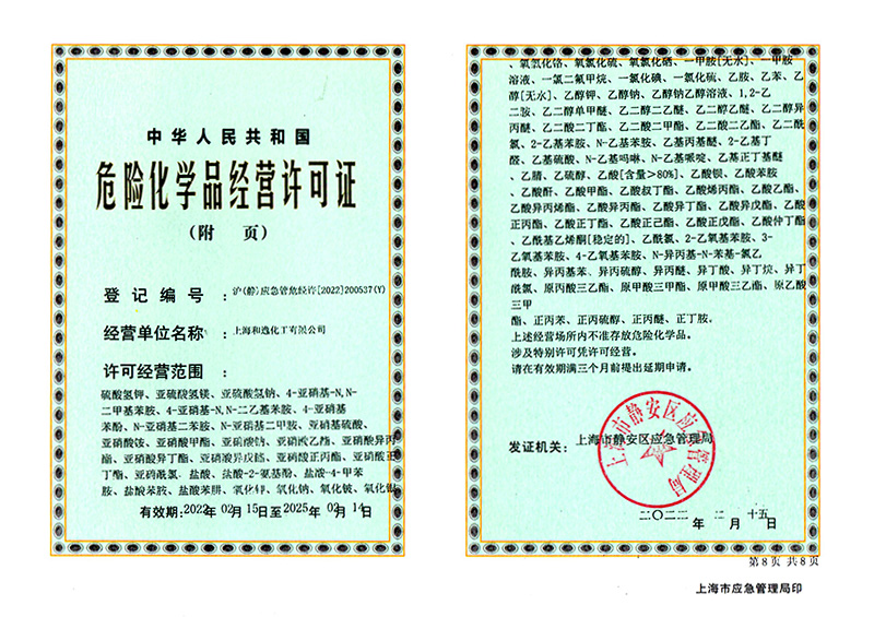 危險化學品經營許可證