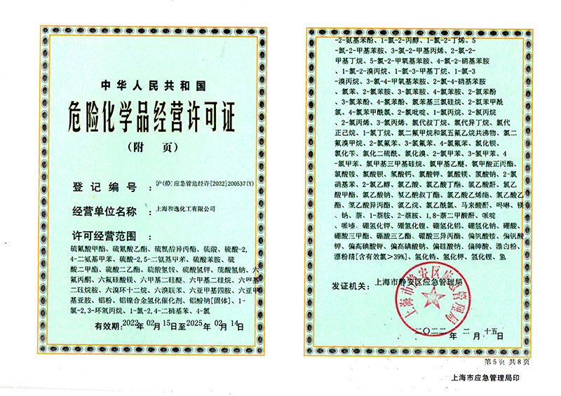危險化學品經營許可證